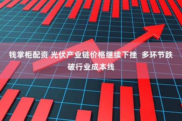 钱掌柜配资 光伏产业链价格继续下挫  多环节跌破行业成本线
